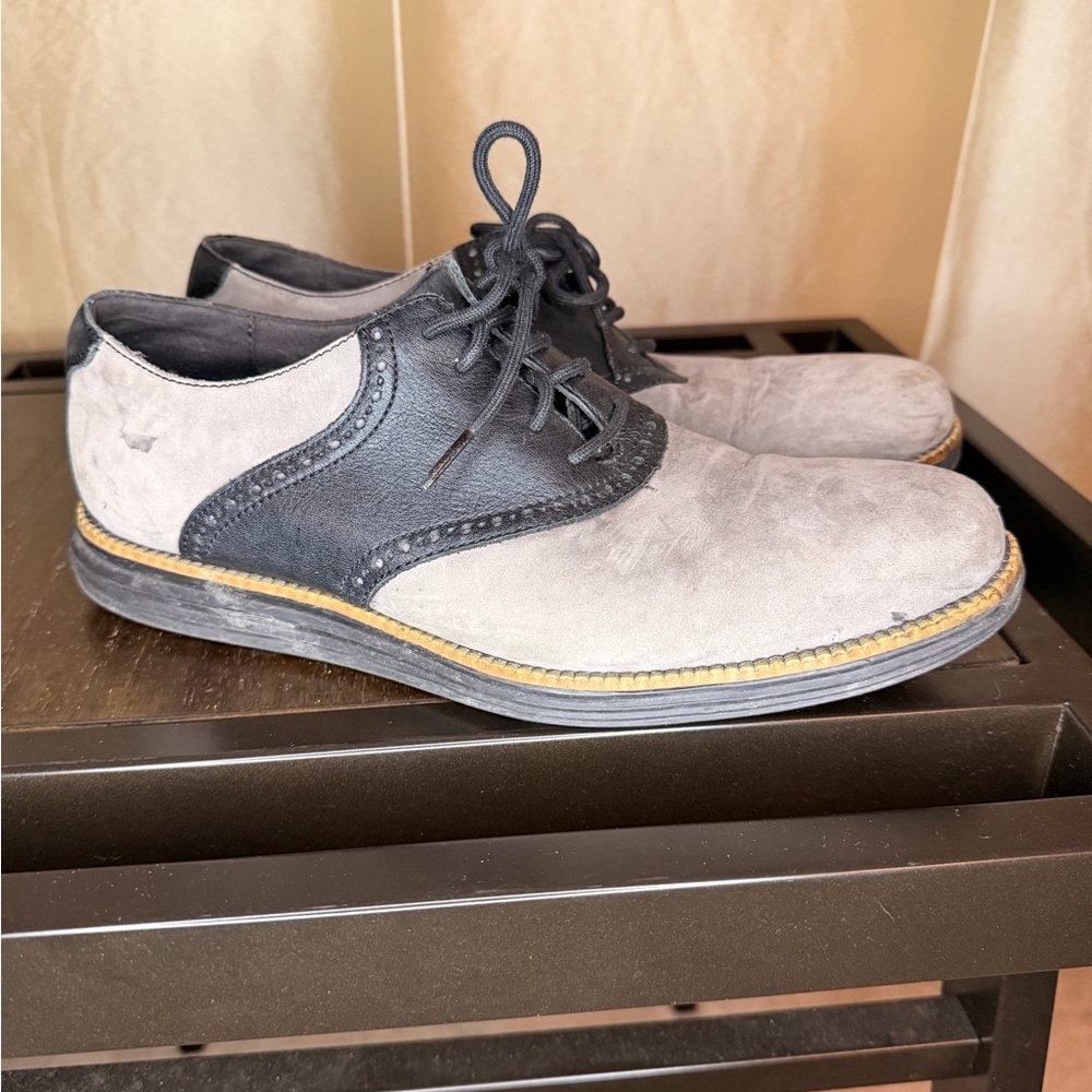 Cole Haan Black and grey Oxfords